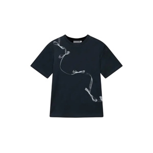 Mint Velvet Navy Ribbon Print T-Shirt
